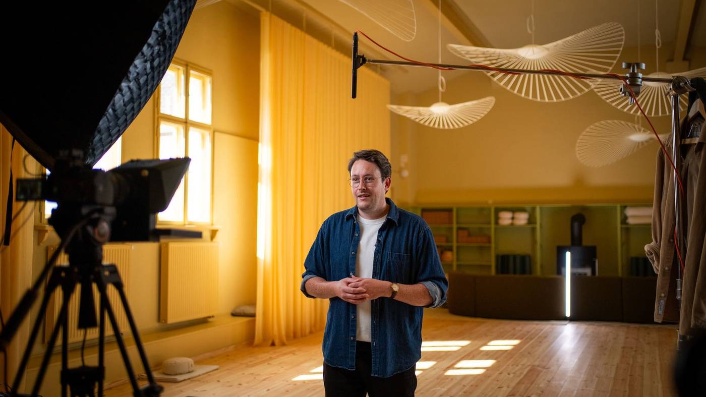 The Humble&Brag studio set up for filming the yMBA